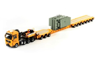 MAN 8x4 Scheuerle トレーラー + Smit トランス SCHMIDBauer / WSI 1/50 建設機械模型 工事車両