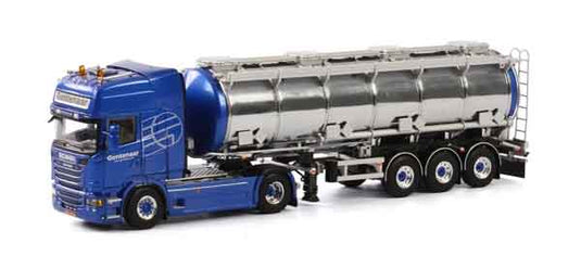 Gentenaar Transport Scania Streamline Topline 3軸タンカートレーラー付き / WSI 1/50