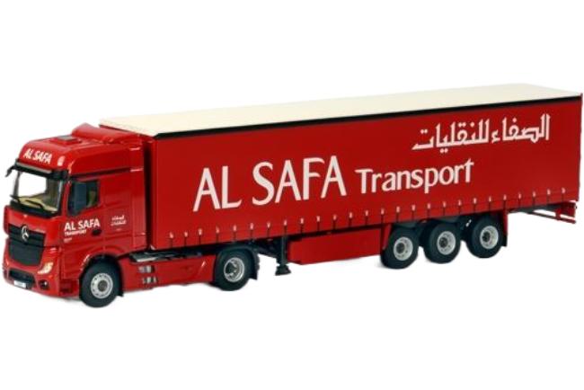 ギャラリービューアに画像をロードする, Al Safa Transport Mercedes-Benz Actros BigSpace キャブ トラクタヘッド / WSI 1/50 建設機械模型 工事車両
