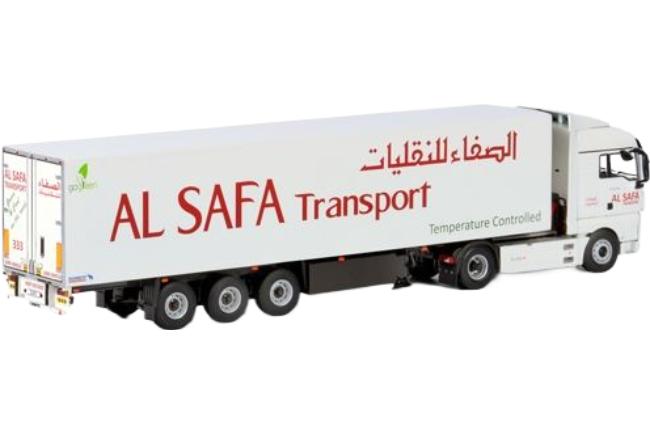 ギャラリービューアに画像をロードする, Al Safa Transport MAN TGX XLX 冷蔵トレーラー / WSI 1/50 建設機械模型 工事車両
