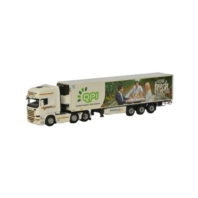 Visbeen Scania R Streamline Topline reefer trailer 3 axle  トレーラー / WSI 1/50 建設機械模型 工事車両