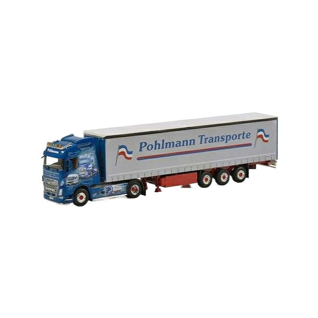 Pohlmann Volvo FH04 Globetrotter XL Curtainside Semitrailer  トレーラー / WSI 1/50 建設機械模型 工事車両