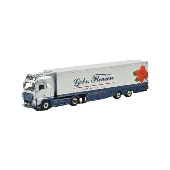 Gebr. Fleuren MAN TGX XXL semi box trailer  トレーラー / WSI 1/50 建設機械模型 工事車両