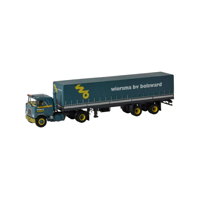 Wiersma Mack F700 classic curtainside semitrailer  トレーラー / WSI 1/50 建設機械模型 工事車両