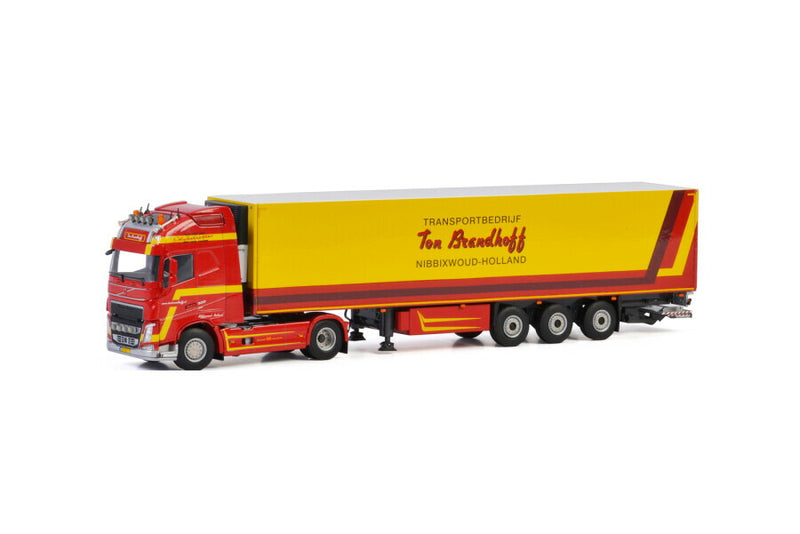 ギャラリービューアに画像をロードする, Volvoボルボ FH4 GLOBETROTTER XL リーファートレーラー 3軸 Ton Brandhoff / WSI 1/50 建設機械 模型
