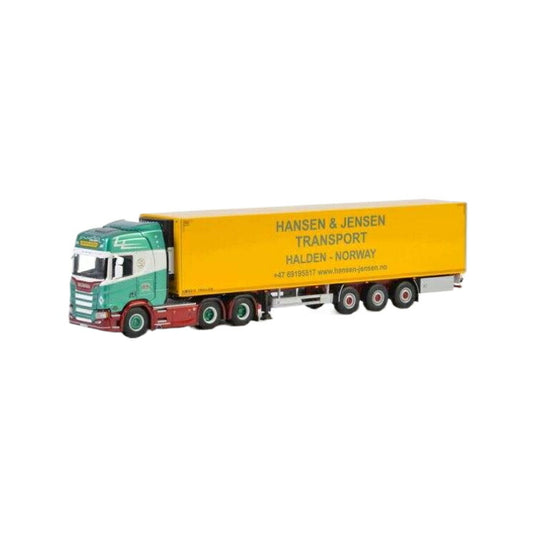 Hansen & Jensen Scania R Highline CR20H reefer trailer 3 axle  トレーラー / WSI 1/50 建設機械模型 工事車両