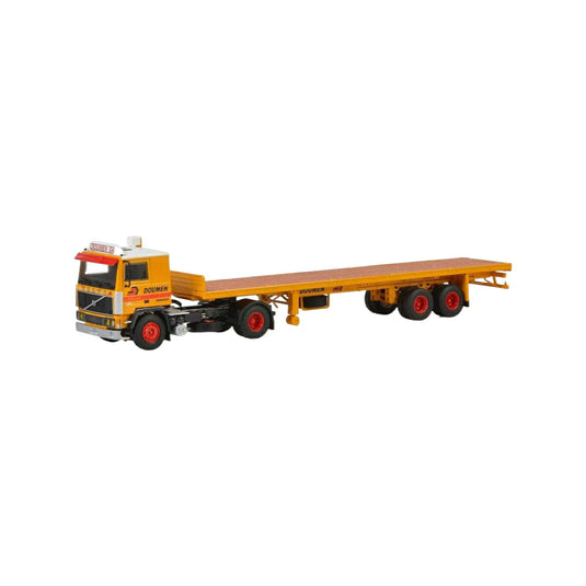Doumen Volvo F12 Flat bed Trailer  トレーラー / WSI 1/50 建設機械模型 工事車両