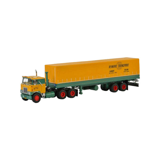 Rynart Trading Mack F700 curtainside classic 2 axle  トレーラー / WSI 1/50 建設機械模型 工事車両