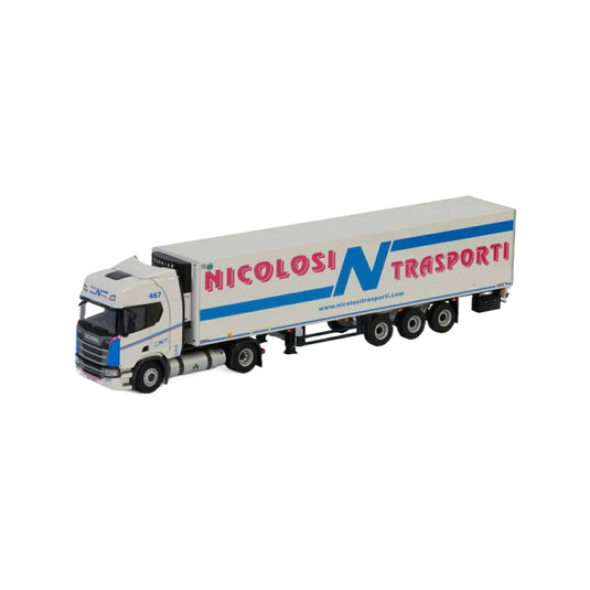 Models Nicolosi Transporti Scania R Highline CR20H reefer trailer  トレーラー / WSI 1/50 建設機械模型 工事車両