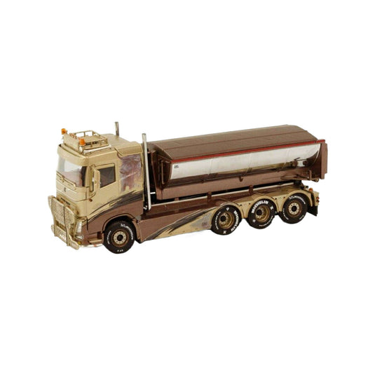 Per Broddes Volvo FH4 Sleeper Cab 8x4 Hooklift System + Hooklift Container tarmac  トラック / WSI 1/50 建設機械模型 工事車両