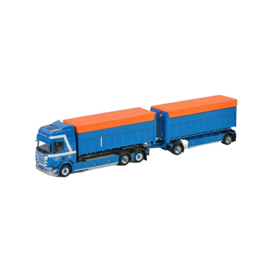 Van Deuveren Transport Scania R Highline CR20H Container Combi  トラック / WSI 1/50 建設機械模型 工事車両