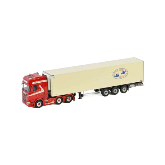 Van Straalen de Vries Scania S Highline CS20H Reefer Trailer  トレーラー / WSI 1/50 建設機械模型 工事車両