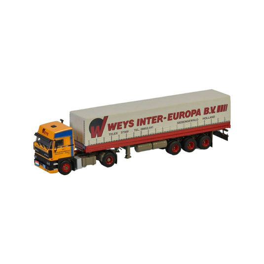 Weys international DAF 3600 Space Cab Curtainside trailer  トレーラー / WSI 1/50 建設機械模型 工事車両