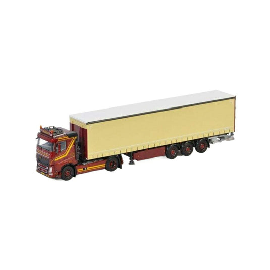 Models Algera Volvo FH04 Sleeper Cab curtainside semitrailer  トレーラー / WSI 1/50 建設機械模型 工事車両