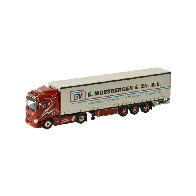 E. Moesbergen & Zn BV Renault Trucks T Curtainsidetrailer  トレーラー / WSI 1/50 建設機械模型 工事車両