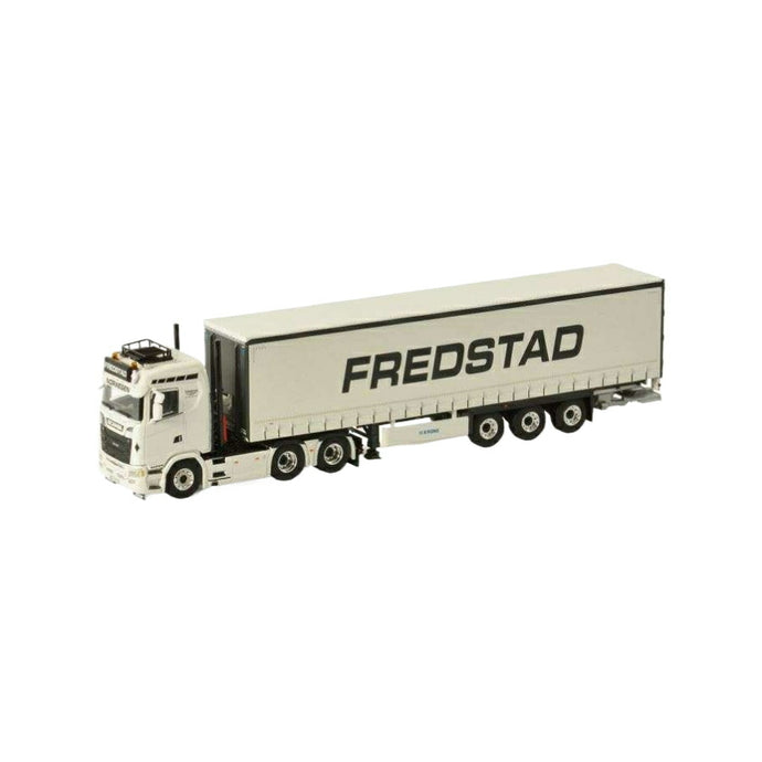 Fredstad Scania S Normal CS20N tarpaulin trailer  トレーラー / WSI 1/50 建設機械模型 工事車両