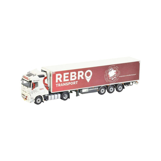 Rebro Transport Volvo FH5 Globetrotter 4x2 reefer semitrailer 3axle  トレーラー / WSI 1/50 建設機械模型 工事車両
