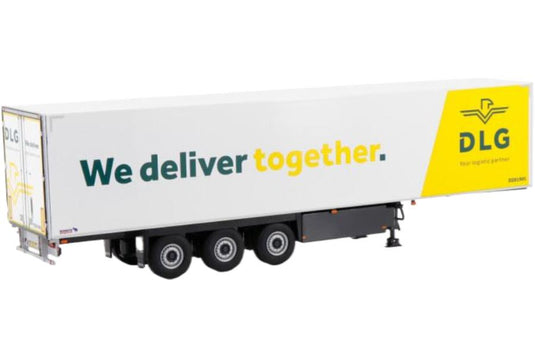 DLG Logistics B.V. 3軸 冷蔵トレーラー / WSI 1/50 建設機械模型 工事車両