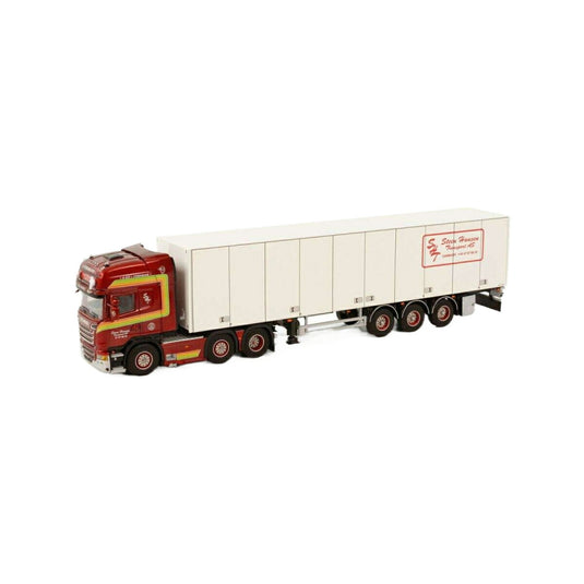 Steen Hansen Scania Streamline Topline Box trailer  トレーラー / WSI 1/50 建設機械模型 工事車両