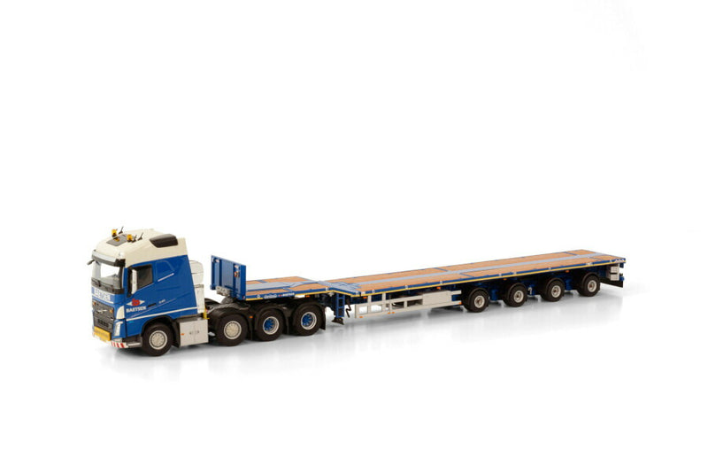 ギャラリービューアに画像をロードする, Volvoボルボ FH4 8X4 GLOBETROTTER Nooteboom TELESTEP 4 AXLE Baetsen / WSI 1/50 建設機械 模型
