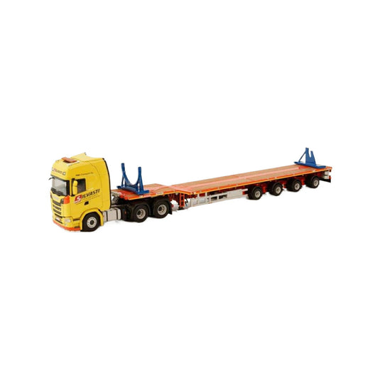 RMH Transport Silvasti Scania S Highline 6x4 Nooteboom Telestep 4axle  トレーラー / WSI 1/50 建設機械模型 工事車両