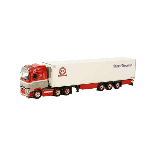 Wetter Renault T High 6x2 TwinSteer reefer semitrailer  トレーラー / WSI 1/50 建設機械模型 工事車両