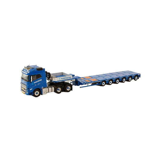 Haegens Kraanverhuur Volvo FH5 Globetrotter 6x4 MCO-PX semi lowloader 6axle  トレーラー / WSI 1/50 建設機械模型 工事車両