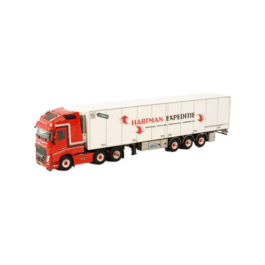 Hartman Expeditie Volvo FH4 Globetrotter XL reefer semitrailer 3axle  トレーラー / WSI 1/50 建設機械模型 工事車両