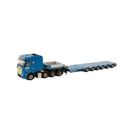 Schot Mercedes Benz Arocs MP4 SLT BigSpace 6x4 semi lowloader 6axle  トレーラー / WSI 1/50 建設機械模型 工事車両