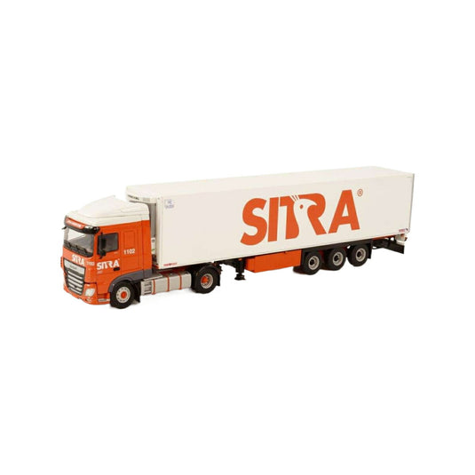 Sitra DAF XF Space Cab MY2017 4x2 reefer semitrailer 3axle  トレーラー / WSI 1/50 建設機械模型 工事車両