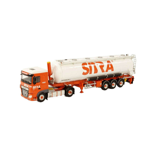Sitra DAF XF Space Cab MY2017 4x2 Bulk Tipper Semitrailer 3axle  トレーラー / WSI 1/50 建設機械模型 工事車両