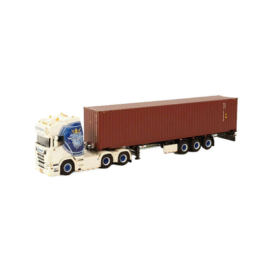 Sneepels Transport Scania R Highline 6x2 tag axle container semitrailer 3axle 45ft Container  トレーラー / WSI 1/50 建設機械模型 工事車両