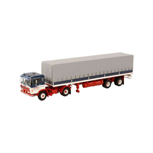 Maastrans DAF 2600 4x2 curtain tarpaulin semitrailer  トレーラー / WSI 1/50 建設機械模型 工事車両