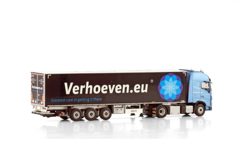 ギャラリービューアに画像をロードする, VERHOEVEN LOGISTICS VOLVO FH5 GLOBETROTTER XL 4X2 BOX TRAILER  3軸 トラック/WSI 1/50 建設機械模型 工事車両
