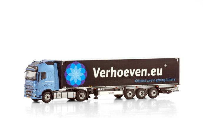 VERHOEVEN LOGISTICS VOLVO FH5 GLOBETROTTER XL 4X2 BOX TRAILER  3軸 トラック/WSI 1/50 建設機械模型 工事車両