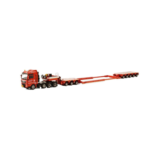 Fagioli MAN TGX XXL 8x4 low loader  トレーラー / WSI 1/50 建設機械模型 工事車両