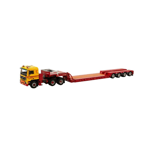Klomp Transport Zwolle Volvo F12 6x2 Nooteboom euro lowloader 4axle  トレーラー / WSI 1/50 建設機械模型 工事車両