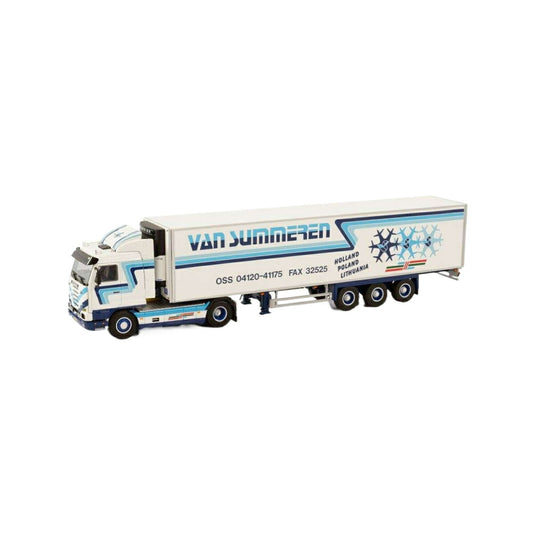 Van Summeren Scania 3 Serie Streamline 4x2 reefer semitrailer  トレーラー / WSI 1/50 建設機械模型 工事車両