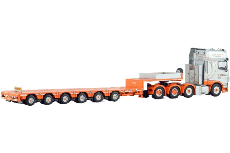 ギャラリービューアに画像をロードする, Global Crane Services DAF XF Super Space キャブ トラクタヘッド / WSI 1/50 建設機械模型 工事車両
