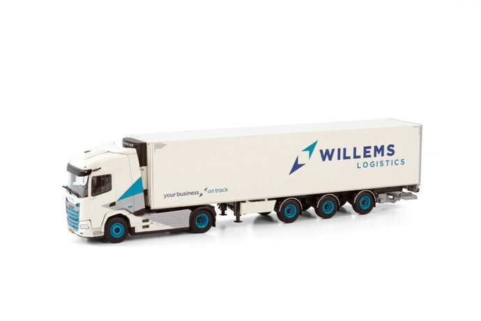 WILLEMS LOGISTICS DAF XF SH 4X2 冷凍庫トレーラー - 3 軸 トレーラー/WSI 1/50 建設機械模型 工事車両