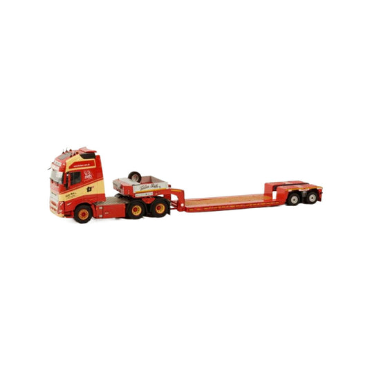 Torben Rafn Volvo FH05 Globetrotter XL 6x2 Lowloader 2axle  トレーラー / WSI 1/50 建設機械模型 工事車両
