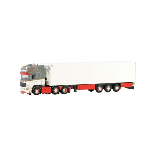 De Kraker Scania R5 Topline 6x2 TwinSteer reefer semitrailer  トレーラー / WSI 1/50 建設機械模型 工事車両