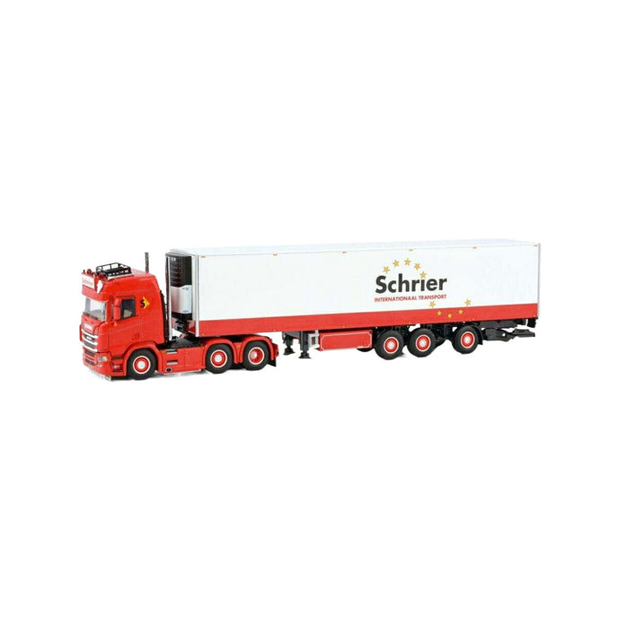 Schrier Internationaal Transport Scania R Normal CR20N TwinSteer reefer semitrailer  トレーラー / WSI 1/50 建設機械模型 工事車両