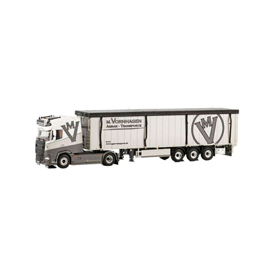 M. Vornhagen DAF XG+ 4x2 Walking Floor Semitrailer 3axle  トレーラー / WSI 1/50 建設機械模型 工事車両