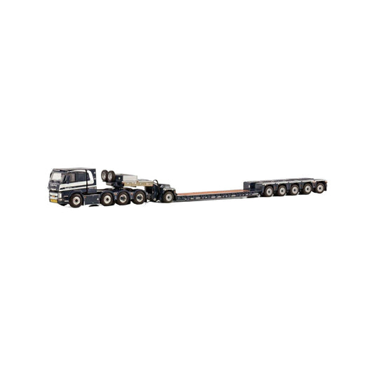 Kandt B.V. Volvo FM4 Sleeper Cab low loader + Dolly  トレーラー / WSI 1/50 建設機械模型 工事車両