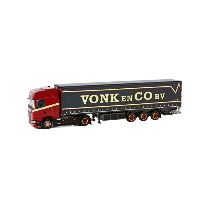 Vonk & Co Scania S Highline CS20H 4x2 curtainside semitrailer  トレーラー / WSI 1/50 建設機械模型 工事車両