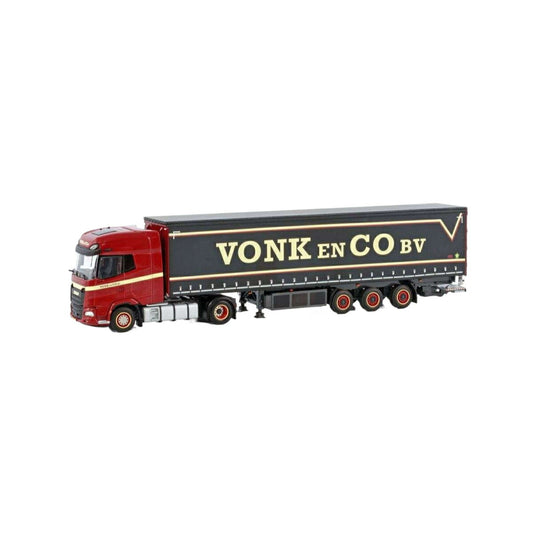 Vonk & Co DAF XG+ curtainside semitrailer  トレーラー / WSI 1/50 建設機械模型 工事車両