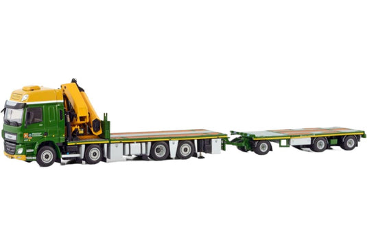 Boerman DAF CF Space Cab MY2017 フラットベッドトレーラー / WSI 1/50 建設機械模型 工事車両