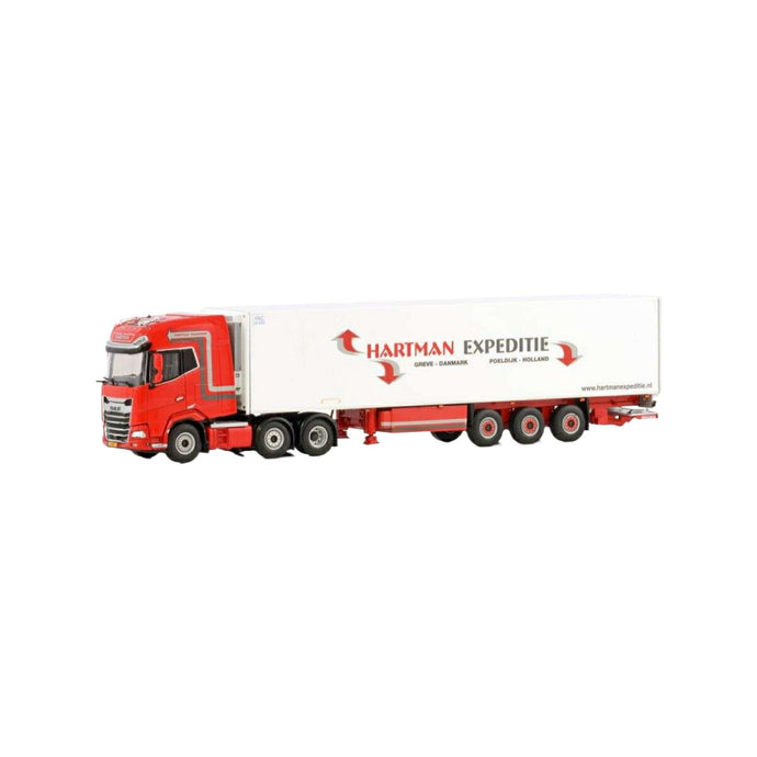 Hartman Expeditie DAF XG+ 6x2 TwinSteer Reefer Semitrailer 3axle  トレーラー / WSI 1/50 建設機械模型 工事車両