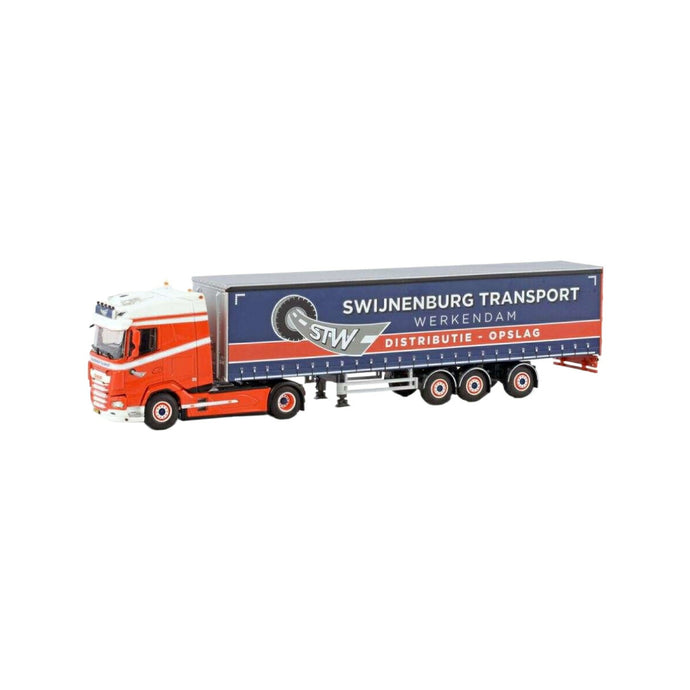 Swijnenburg Transport Werkendam DAF XG 4x2 Tridec curtainside semitrailer  トレーラー / WSI 1/50 建設機械模型 工事車両